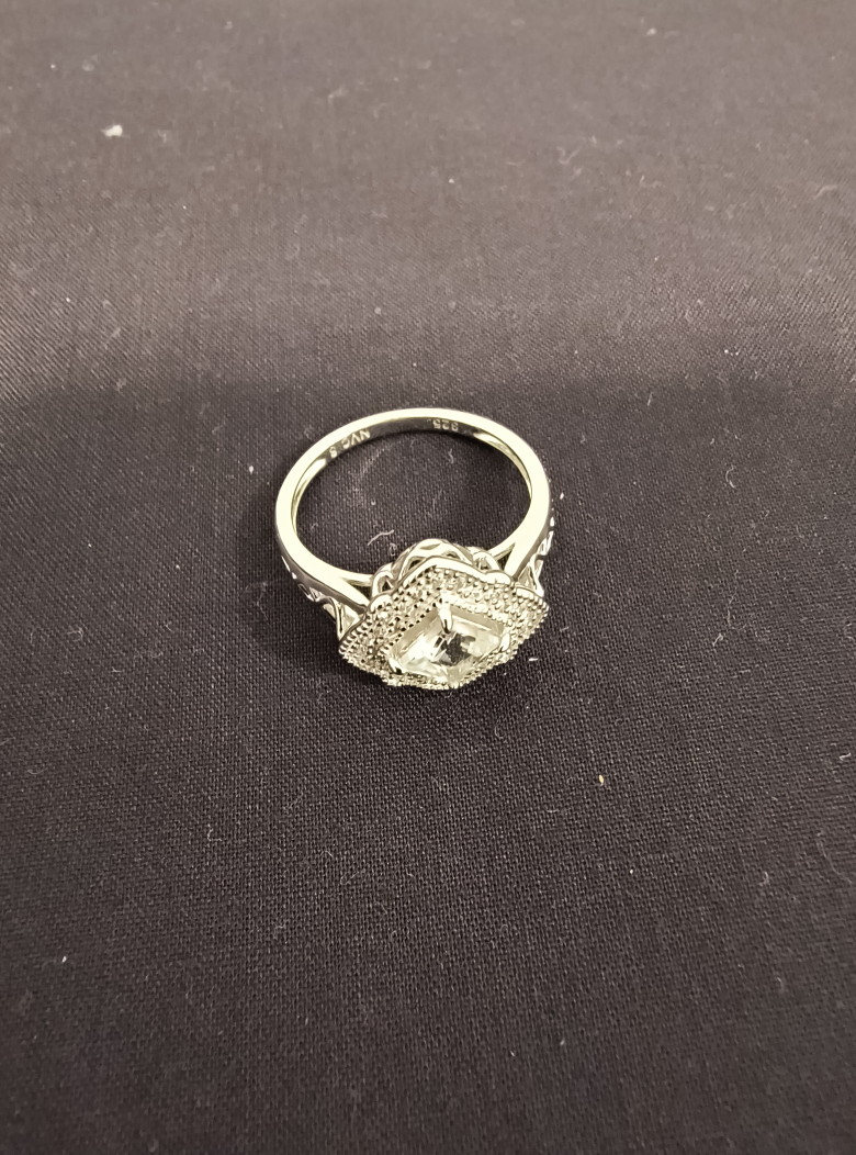 Sterling Silver Genuine White Topaz Ring - photo 2