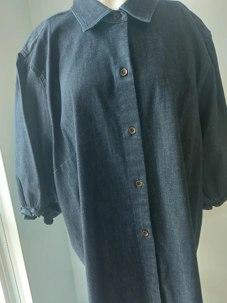 NYDJ Denim Shirt Dress - Size 4X thumbnail