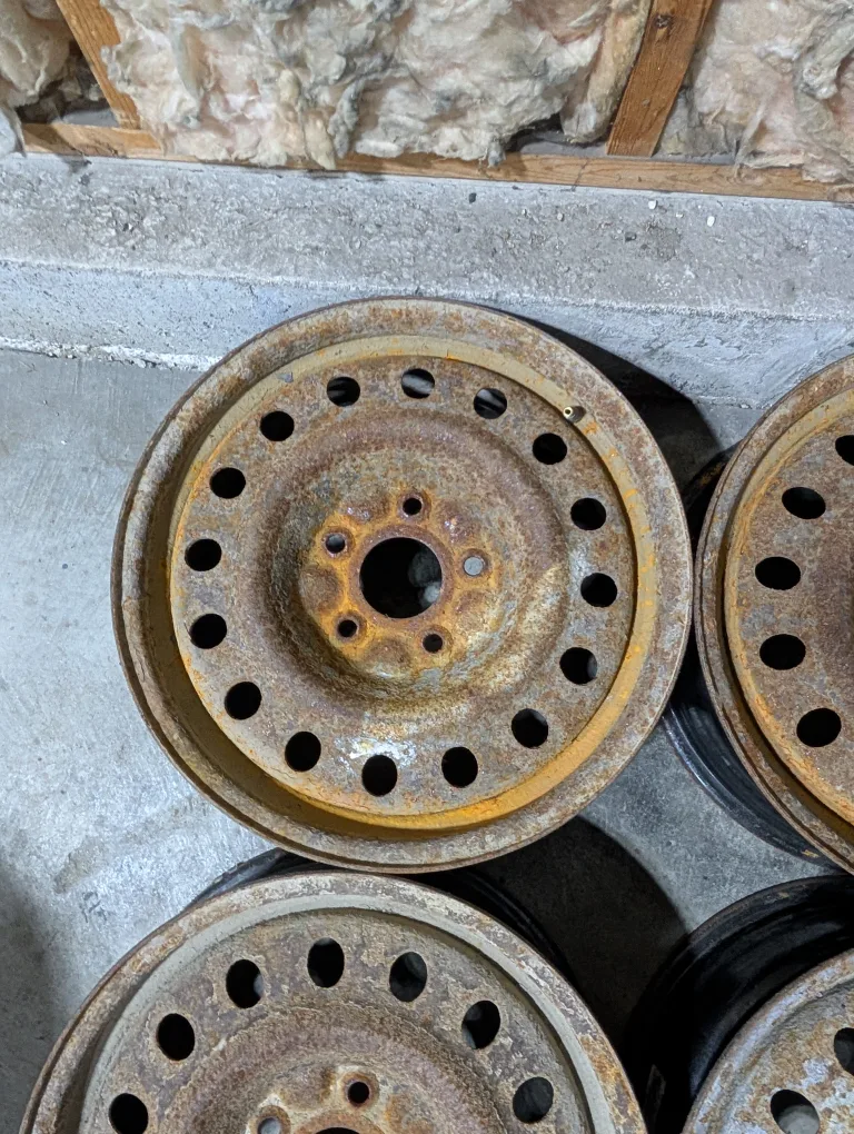 (4)-17 Inch Steel Rims 5x127 Off Dodge Grand Caravan 5x127 image indicator(5)