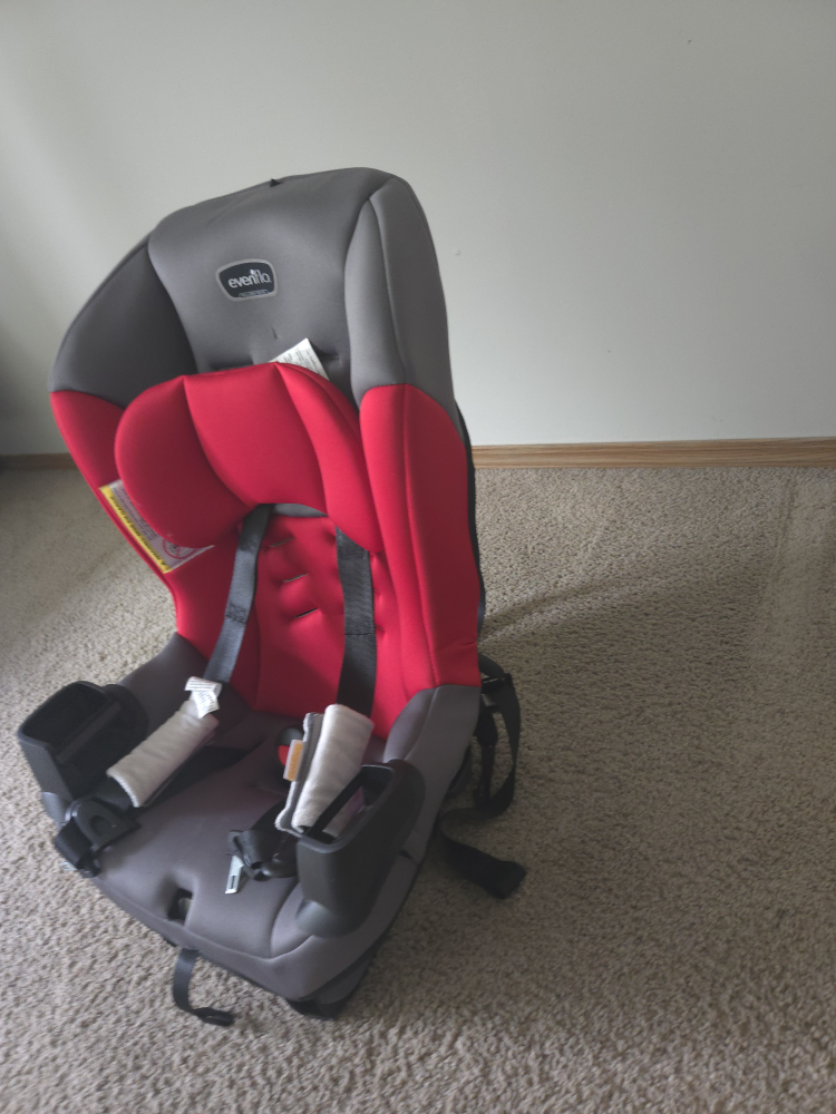 Evenflo Car Seat - Red & Grey - photo 2