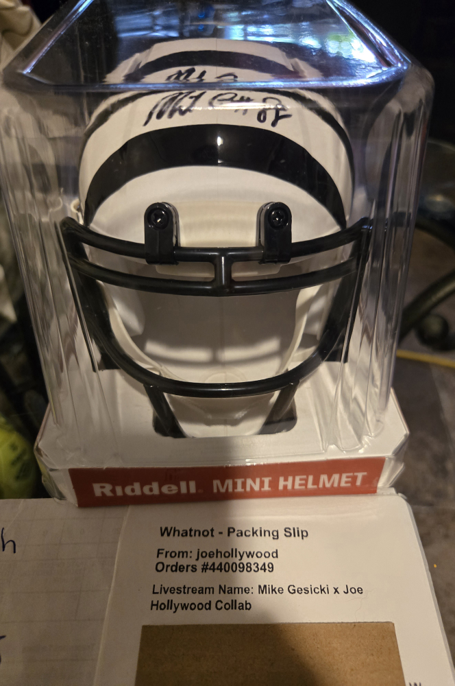 Riddell Mini Helmet - Mike Gesicki Signed
