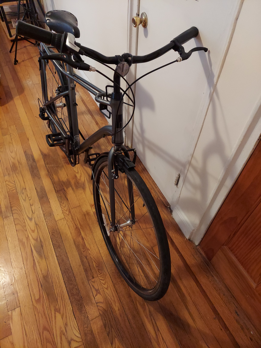Great ** 2024 MOMENTUM ** 7 SPEED Gray Hybrid Bicycle - photo 3