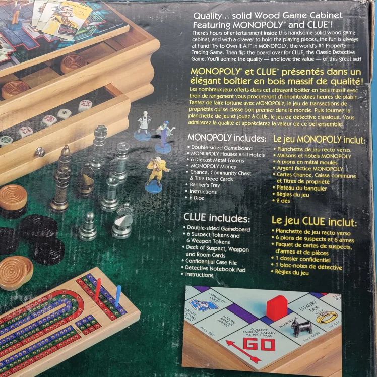 🥳NEW🤩 Monopoly & Clue Classic + 6 Games Set - Complete image indicator(9)