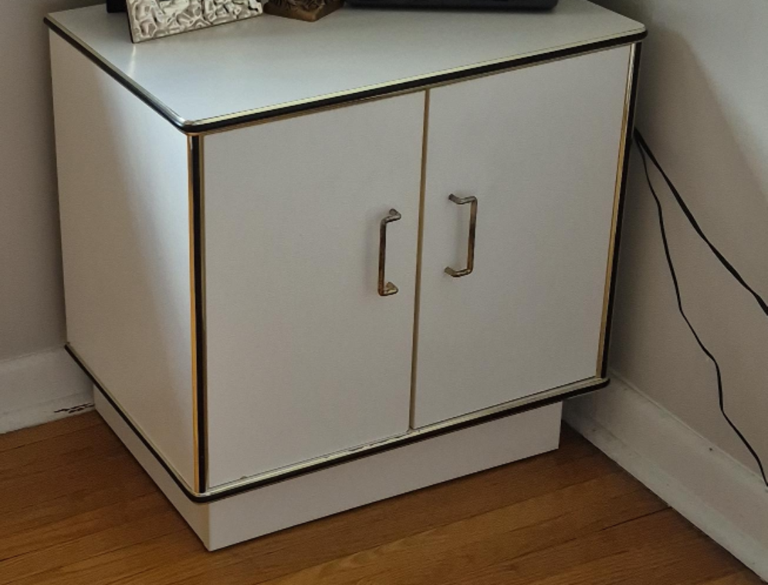 White Cabinet with Doors
