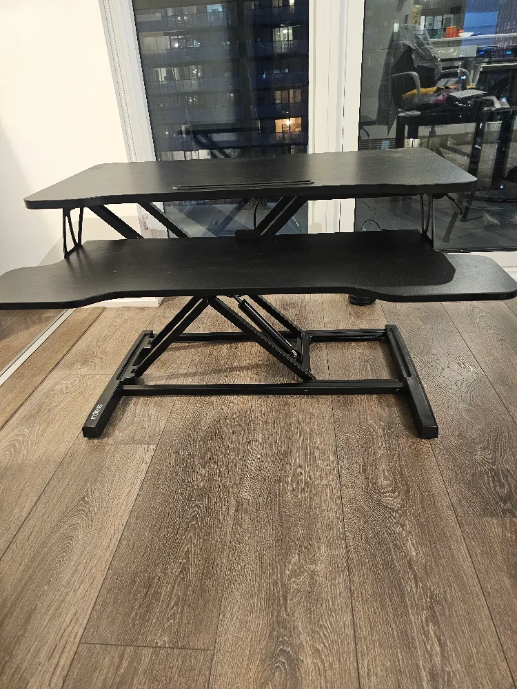 Black Adjustable Standing Desk image indicator(4)