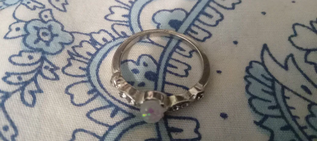 Silver Ring with Opal Stone thumbnail