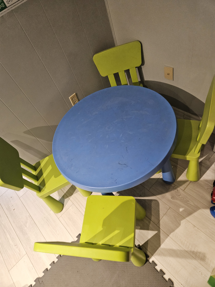 Ikea Children's Table and Chairs Set