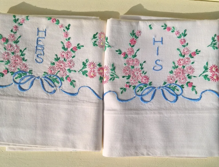 Embroidered Pillowcases - His & Hers image indicator(2)