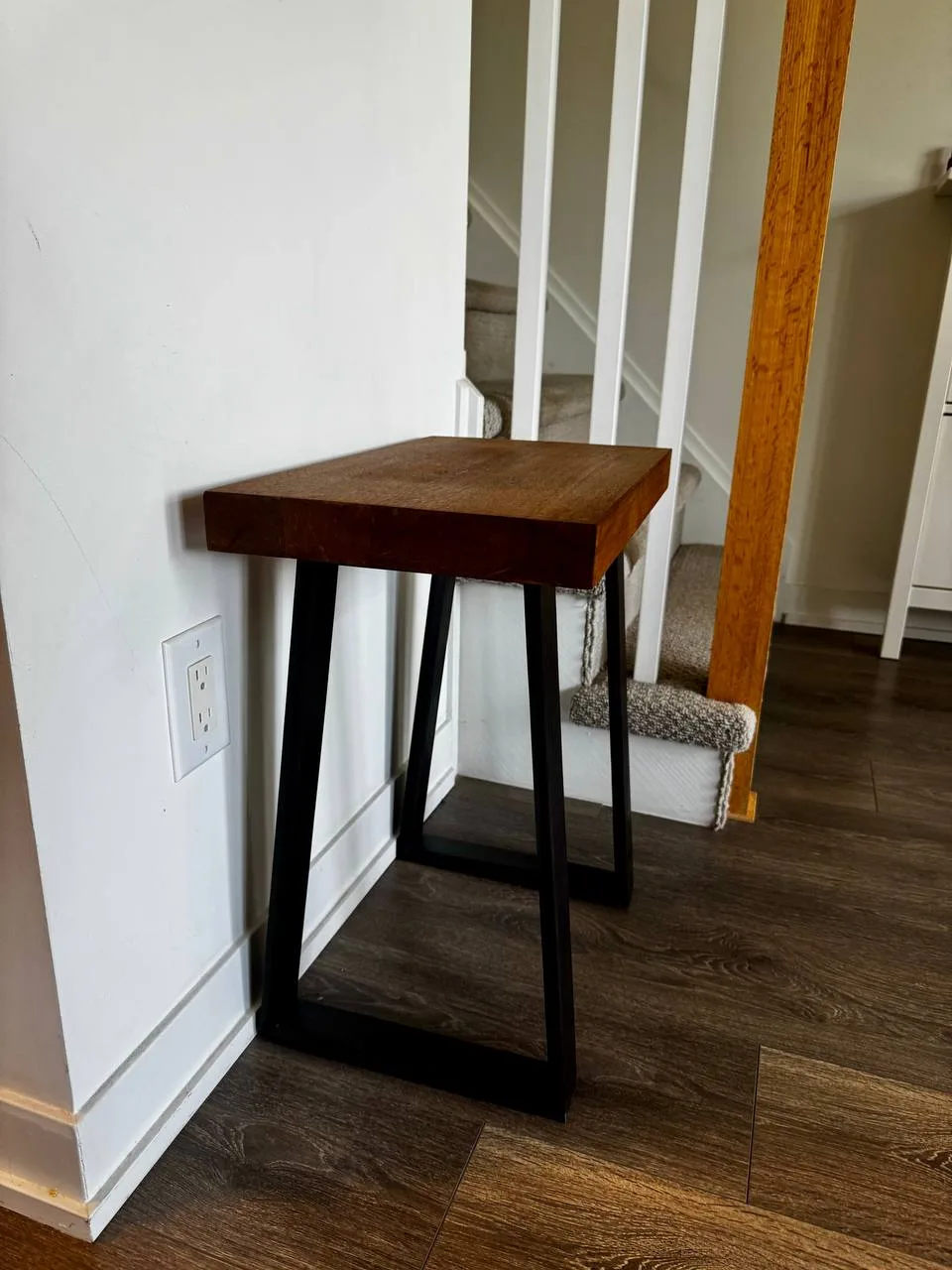 Wood and Metal Side Table thumbnail
