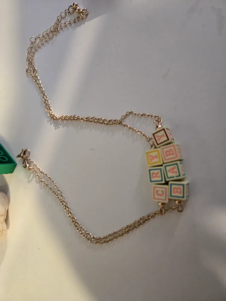 Cry Baby Block Necklace thumbnail