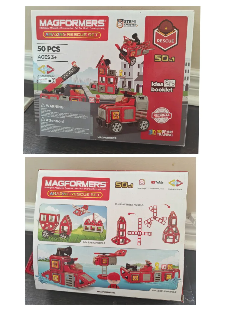 new magformer magnetic tiles building toy thumbnail