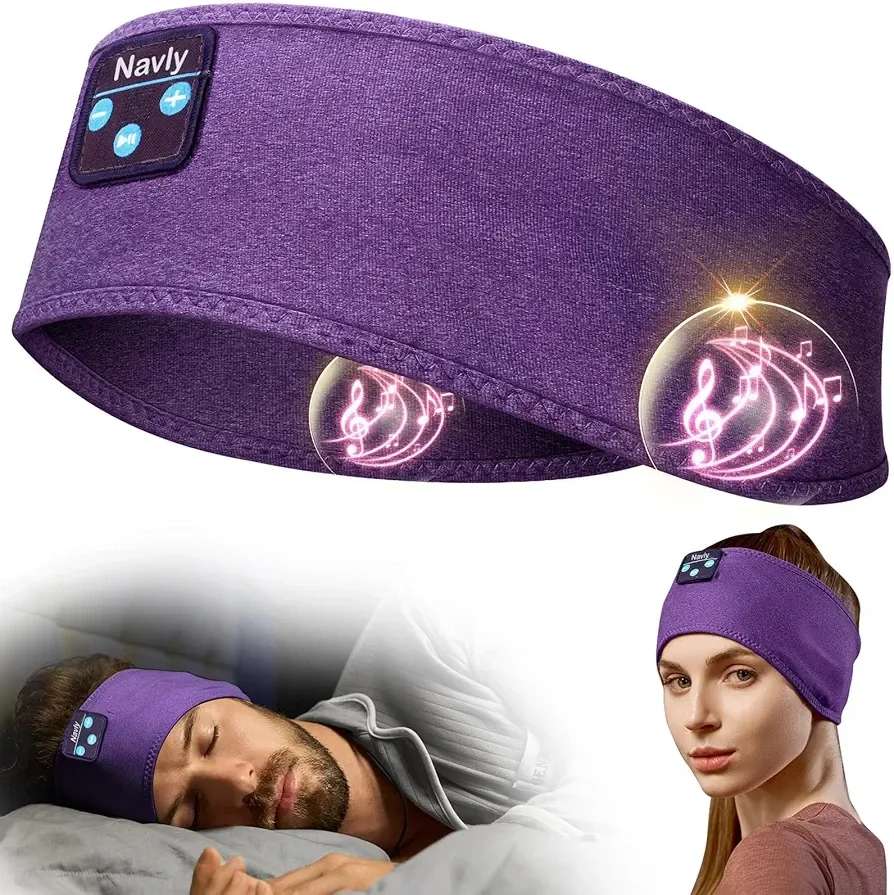 Purple Sleep Headphones Headband thumbnail