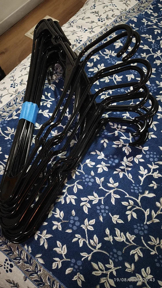 Black Clothes Hangers - Set of 22 thumbnail