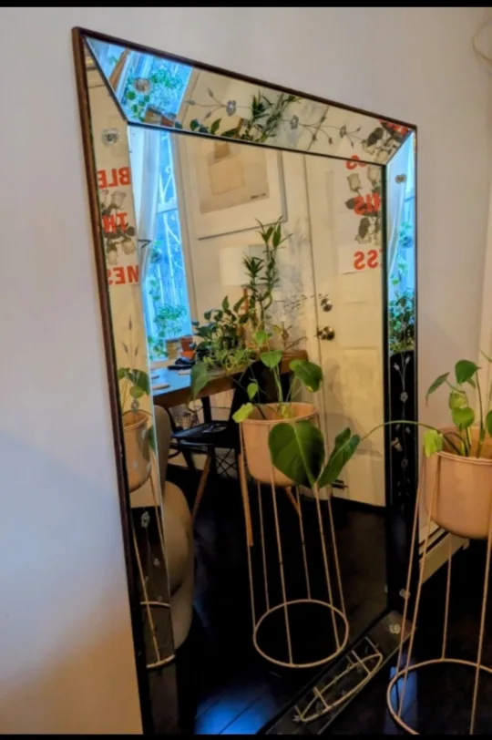 Vintage Beveled Edge Full length Mirror image indicator(2)