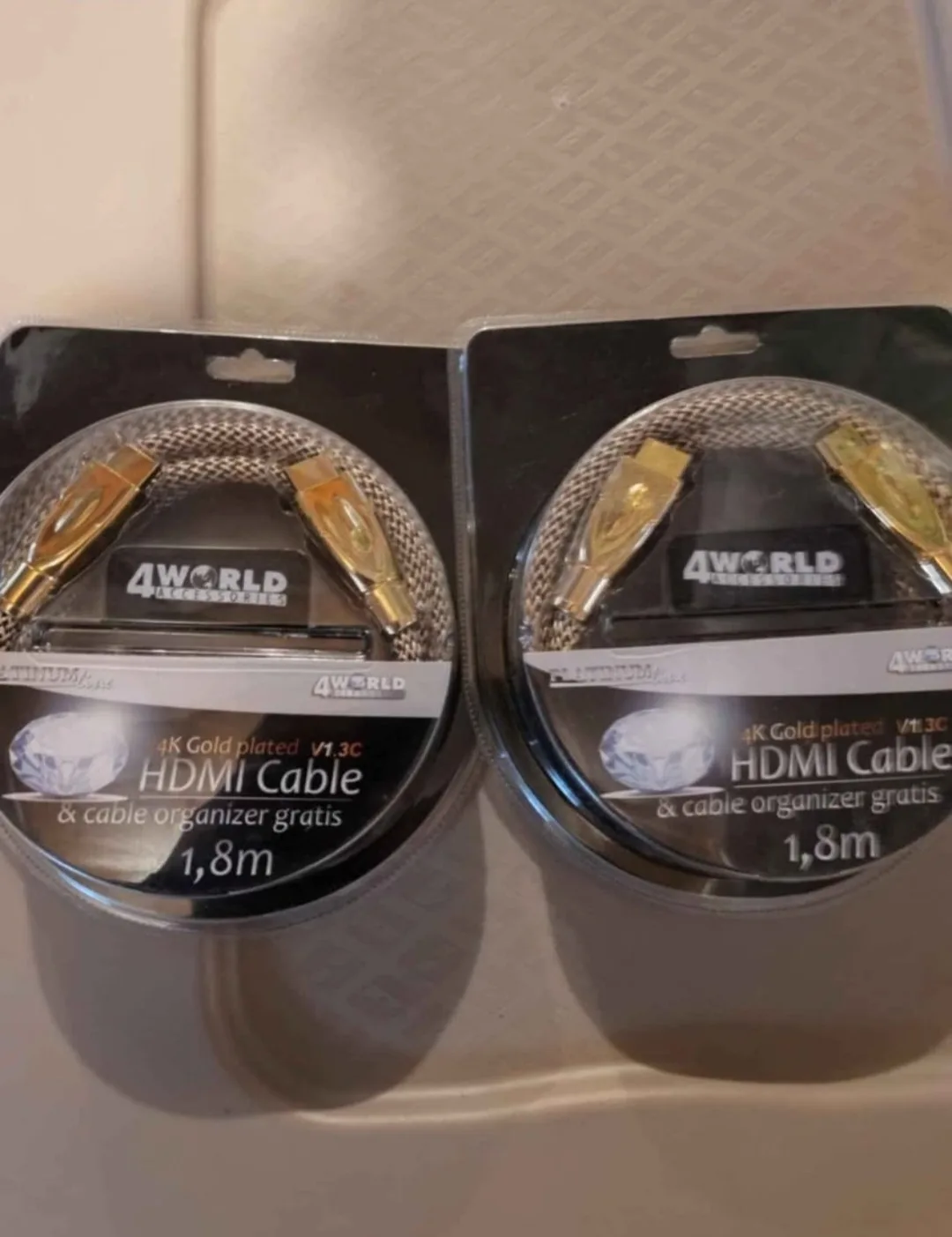 4K Gold Plated HDMI Cable 1.8m - New thumbnail