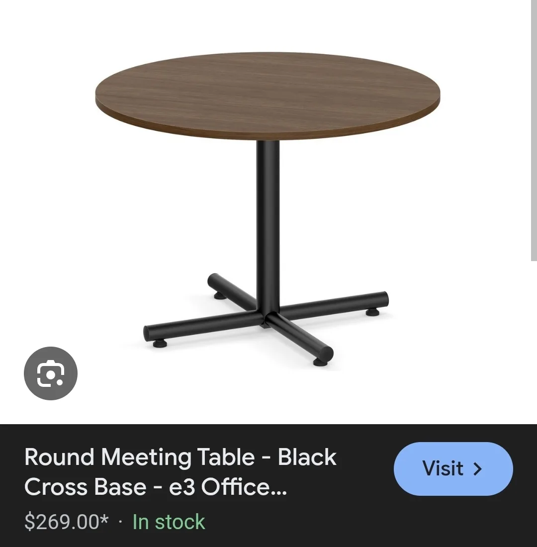 Elegant Round Dining Table thumbnail