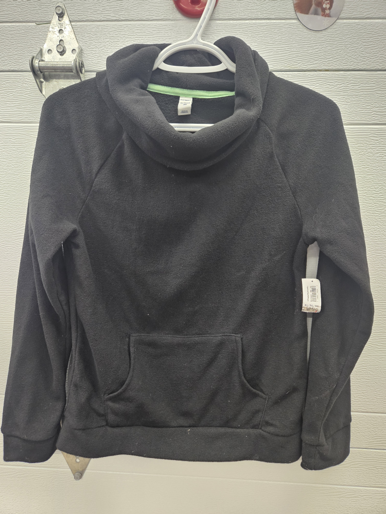 NWT Old Navy Black Fleece Pullover XL (14)