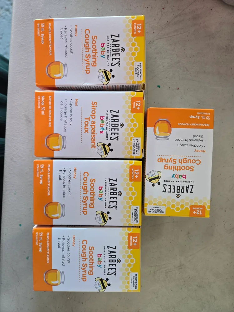 Zarbee's Baby Soothing Cough Syrup - Honey Peach thumbnail