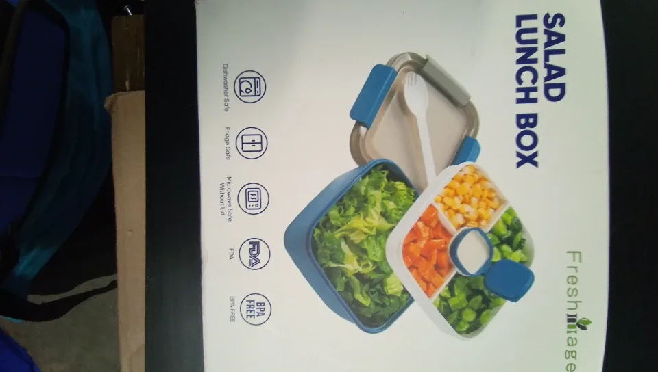 New Freshmage Salad Lunch Box 52oz thumbnail
