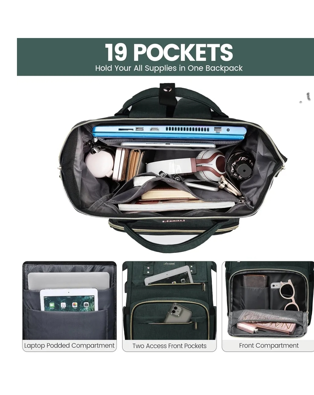 Luvmok Laptop Backpack Travel Backpack - photo 2