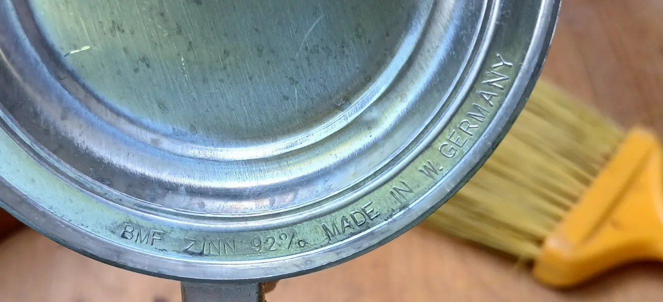 BMF ZINN Boot Glass Stein Made in W. Germany image indicator(3)