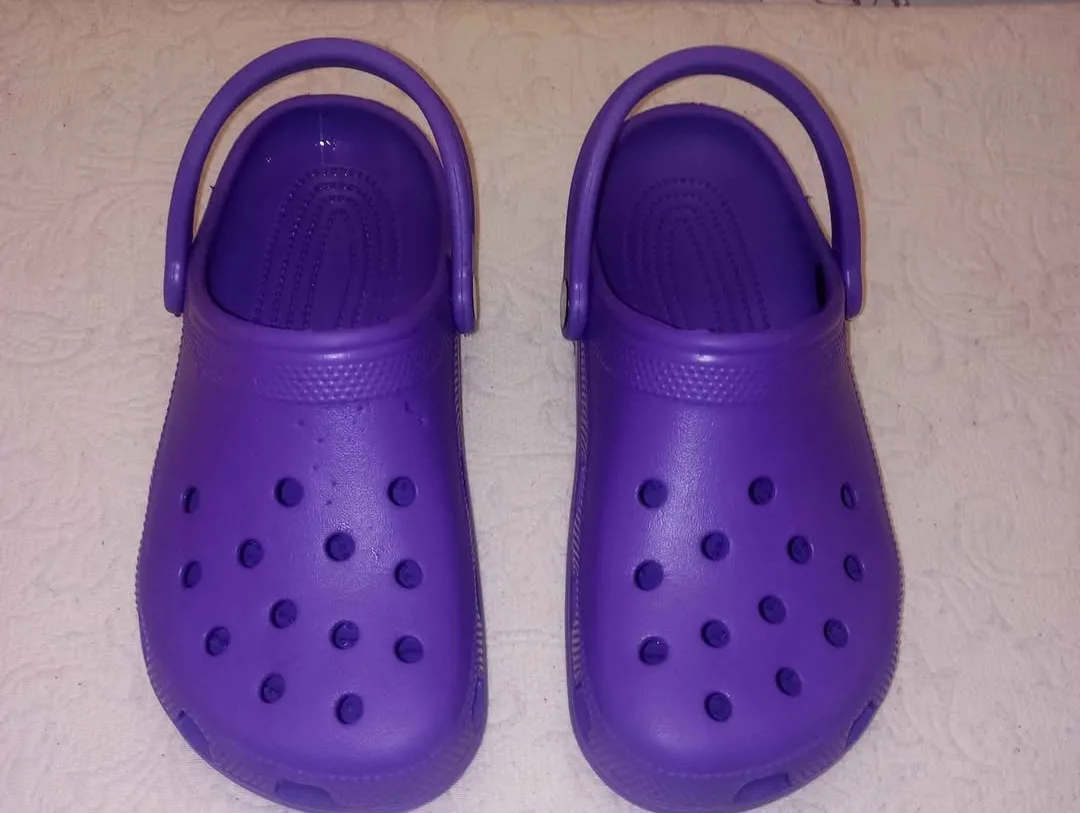 Purple Crocs, Size Women's 7/Men's 5 thumbnail