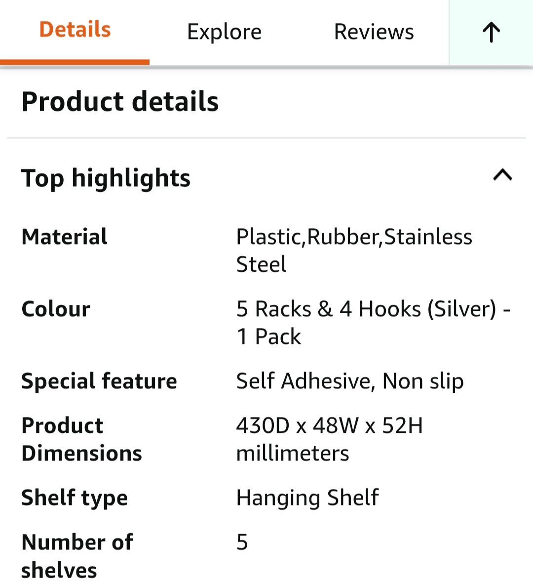 Mop and Broom Holder - 5 Racks & 4 Hooks - photo 3