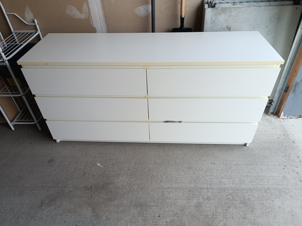 IKEA Malm 6-Drawer Dresser - White