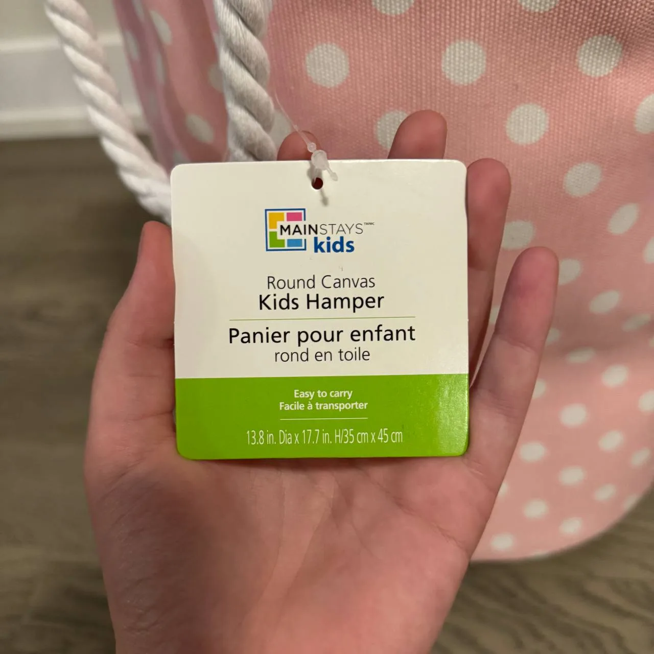 Round Canvas Kids Hamper image indicator(3)