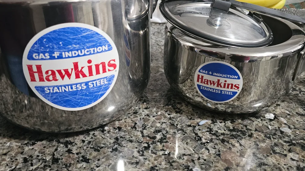 2L, 3L, 5L Hawkins Stainless Steel Pressure Cookers (Set) thumbnail