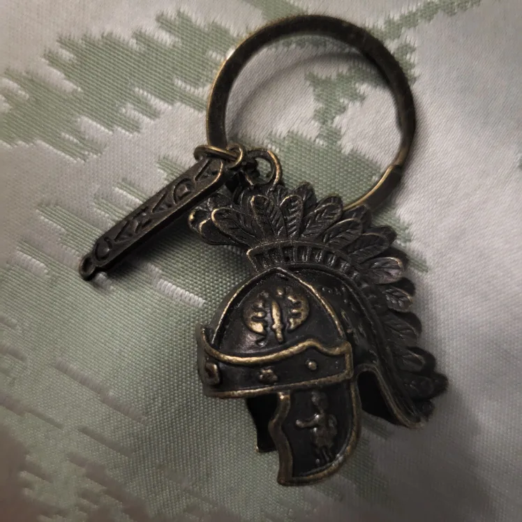 Vintage Canada Keychain - Roman Helmet thumbnail