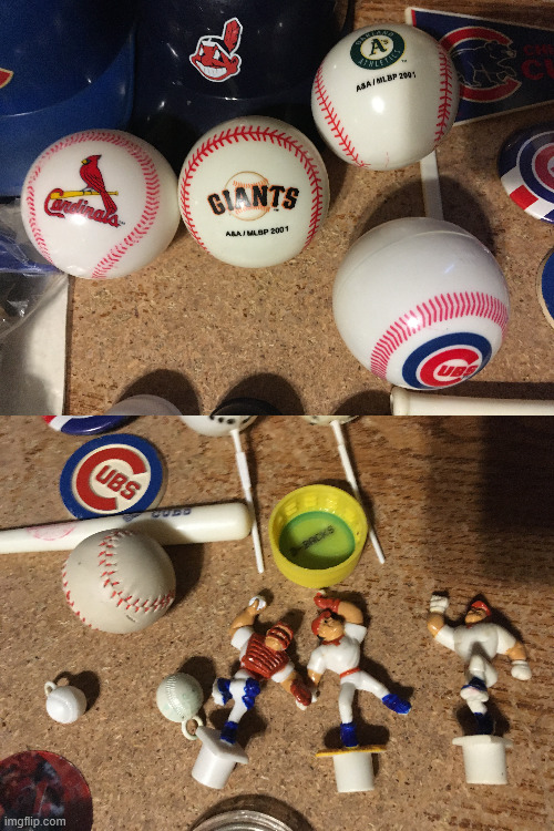 Lot of Vintage Baseball Collectibles Mini Helmets Bobbleheads ++ - photo 2