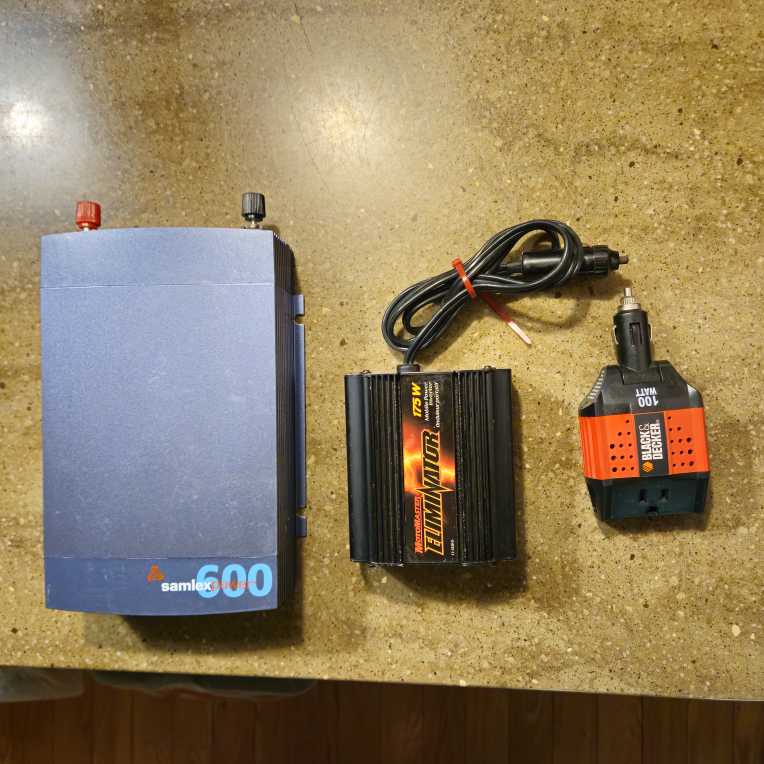Samlex A-600 & Eliminator 75W Power Inverters