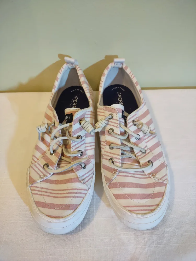 Sperry Women's Seacycle Crest Vibe Striped Rose Sneaker Size 9.5 thumbnail