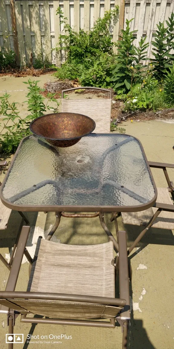 Patio Table & 4 Chairs - Outdoor Set 🧡 image indicator(3)