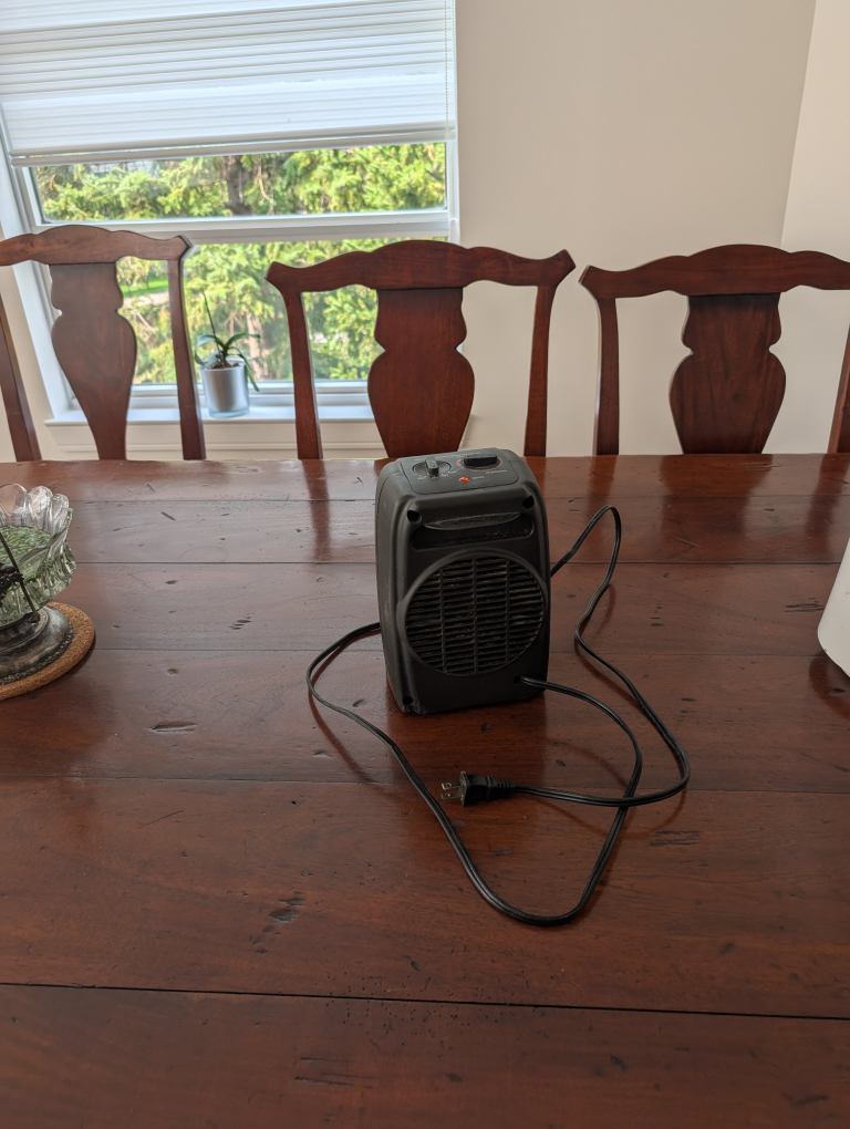 Black Portable Space Heater