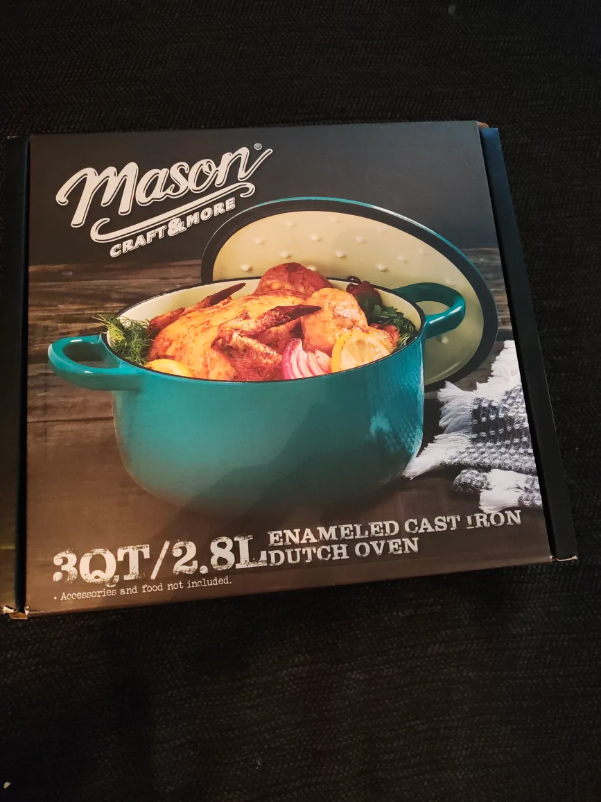 Mason Craft & More 3QT Enameled Cast Iron Dutch Oven thumbnail