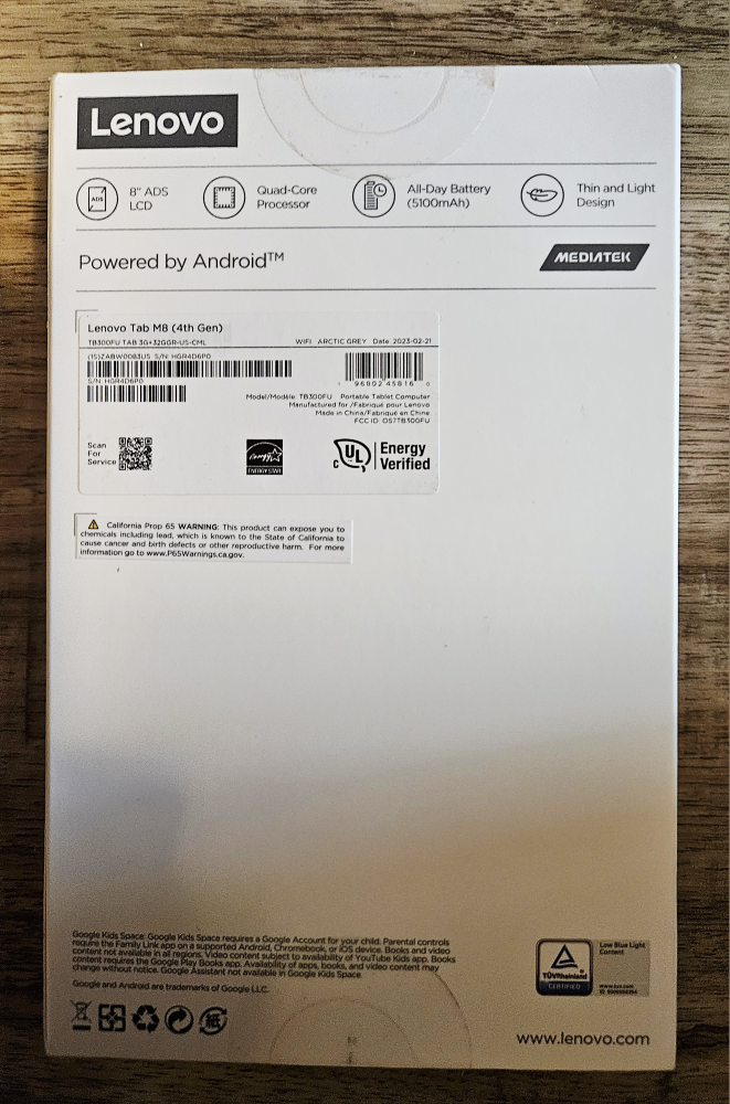 Lenovo Tab M8 (4th Gen) Tablet - photo 4