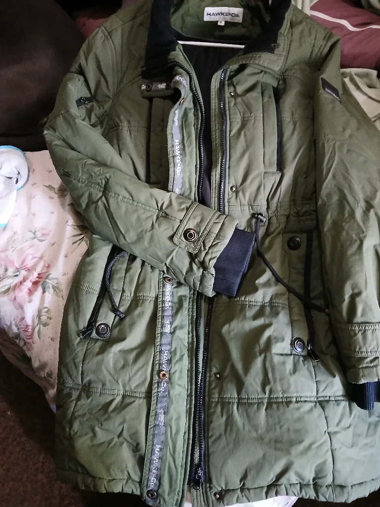 Hawke & Co. Olive Green Winter Coat image indicator(4)