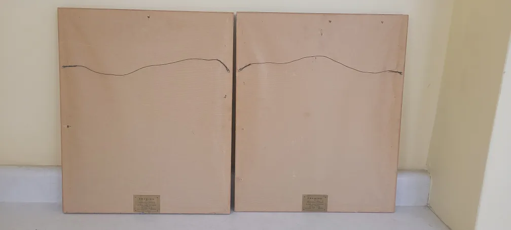 Set of 2 Lithographs Pen/Ink by P Sigel image indicator(7)