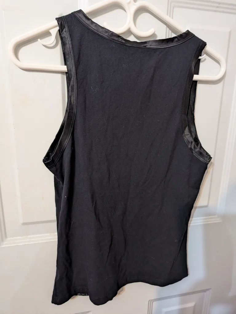 Bebe Sport Black Tank Top - Size L image indicator(3)