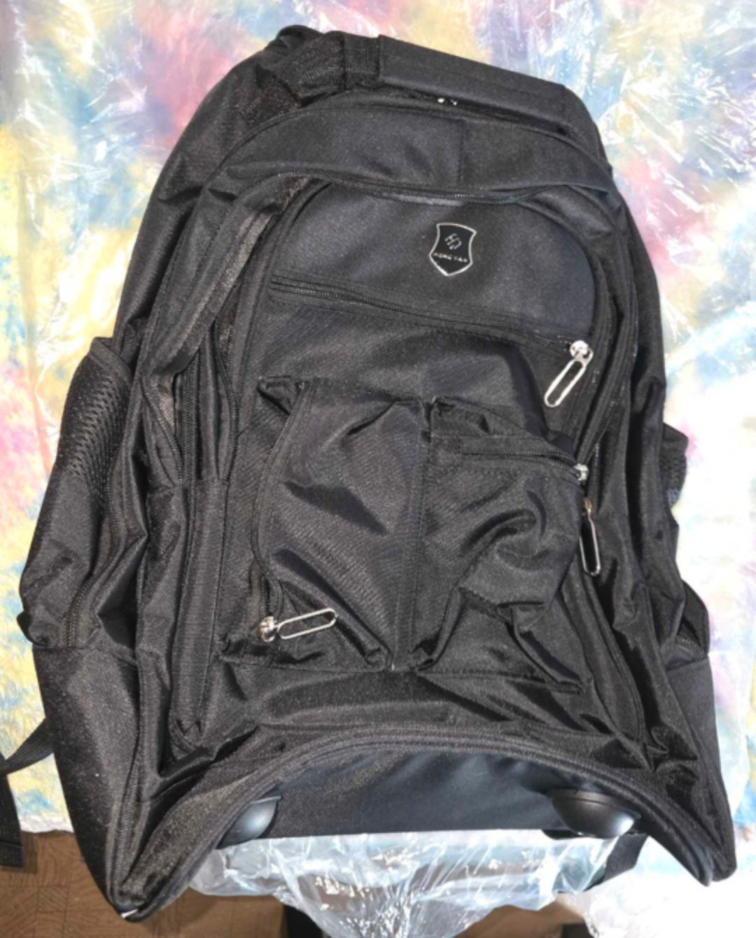 Black Rolling Backpack