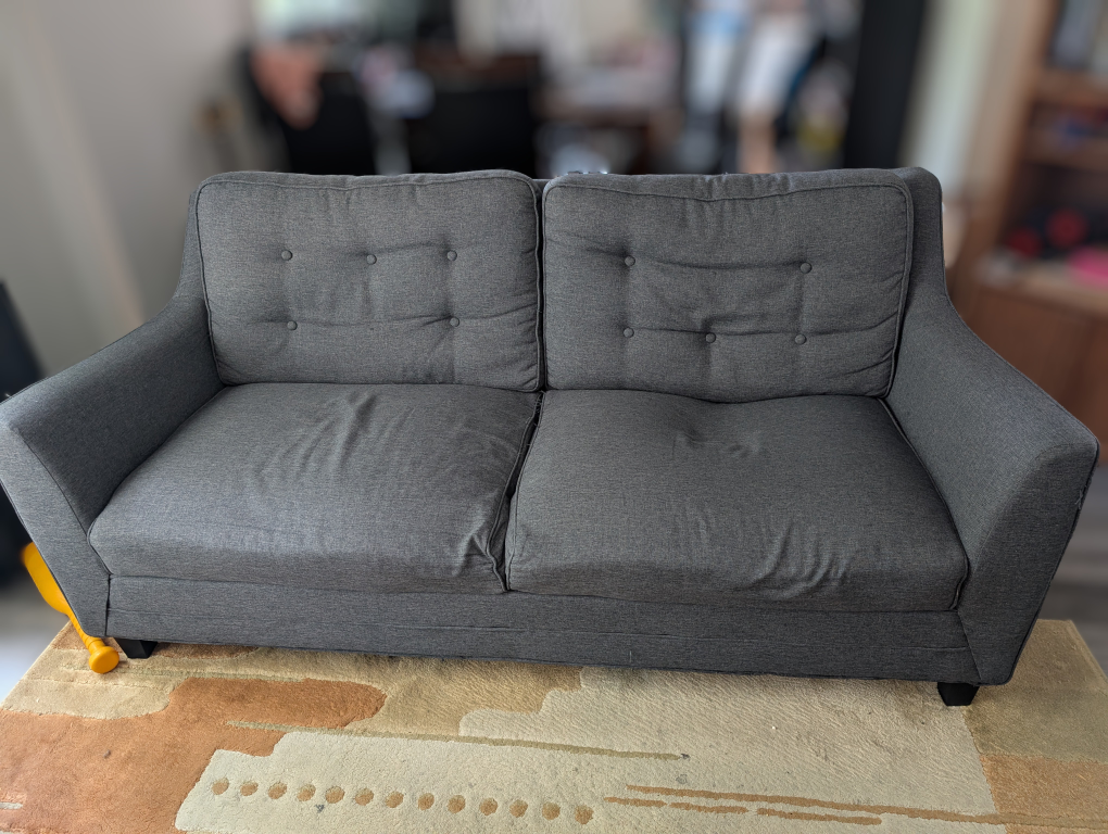 Grey Loveseat Sofa / Couch