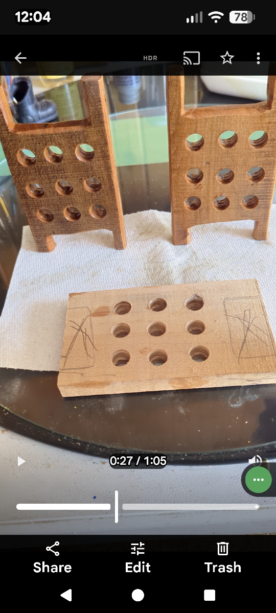 Wooden Bow Arrow Holder