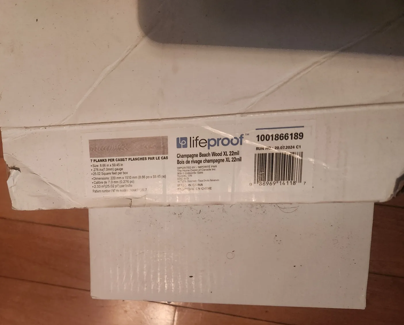 Lifeproof Champagne Beach Wood XL 22mil Flooring thumbnail