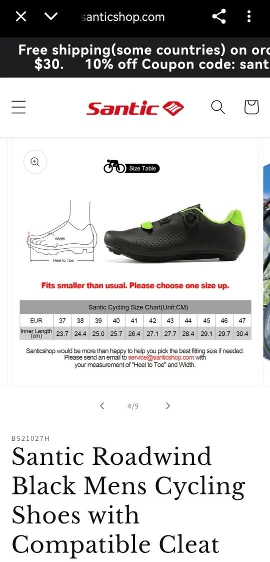 Santic Roadwind Cycling Shoes, Size 12 image indicator(2)