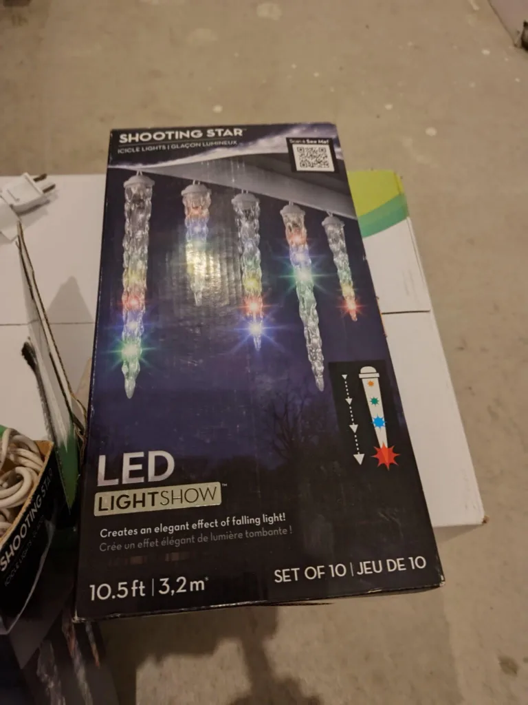 Shooting Star LED Icicle Lights - 10.5 ft thumbnail