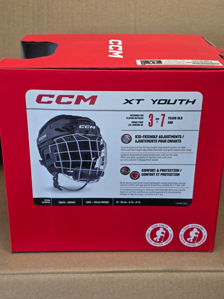 New CCM XT Youth Hockey Helmet (3-7 yrs) image indicator(4)