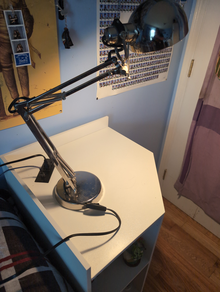 Adjustable Chrome Desk Lamp - photo 2