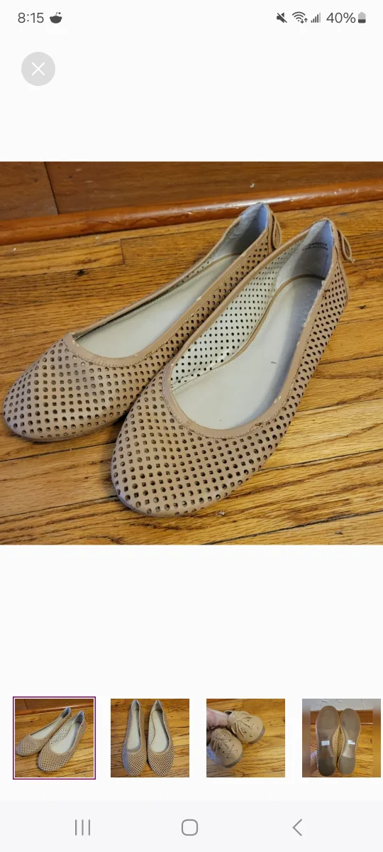 sz 7.5 J Crew leather flats thumbnail